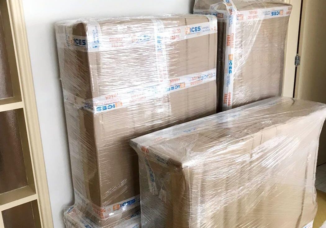 foto de caixas embaladas