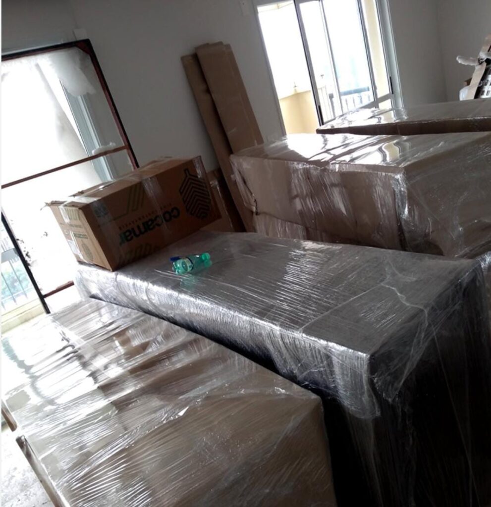 foto de caixas embaladas