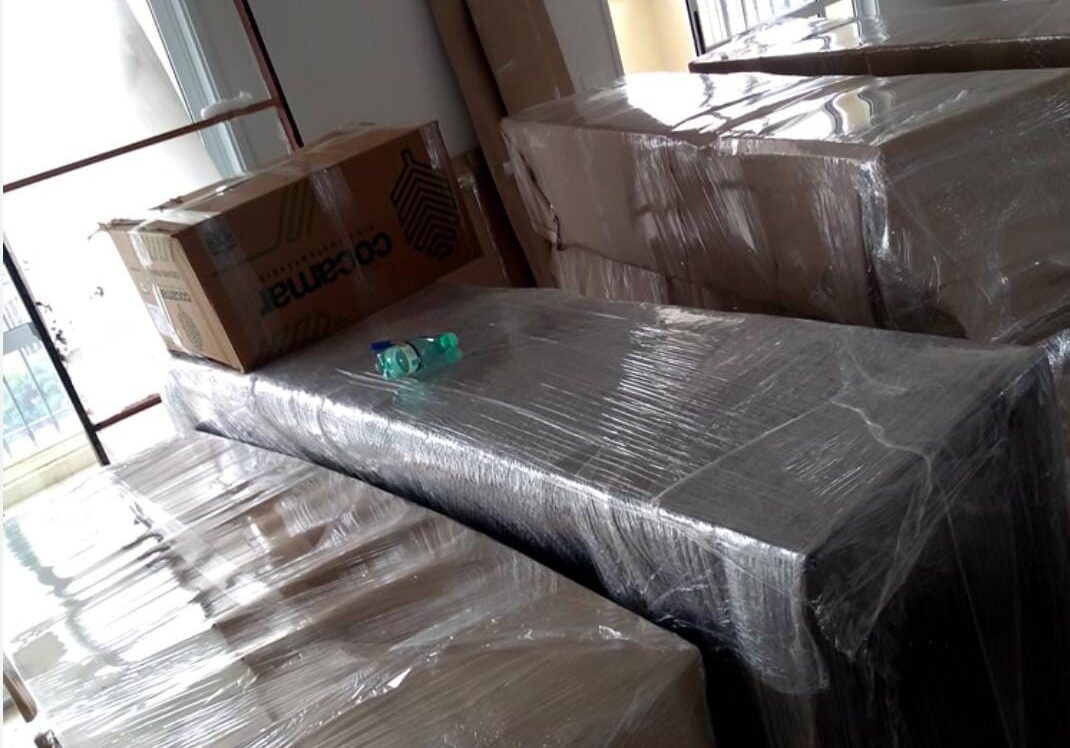 foto de caixas embaladas