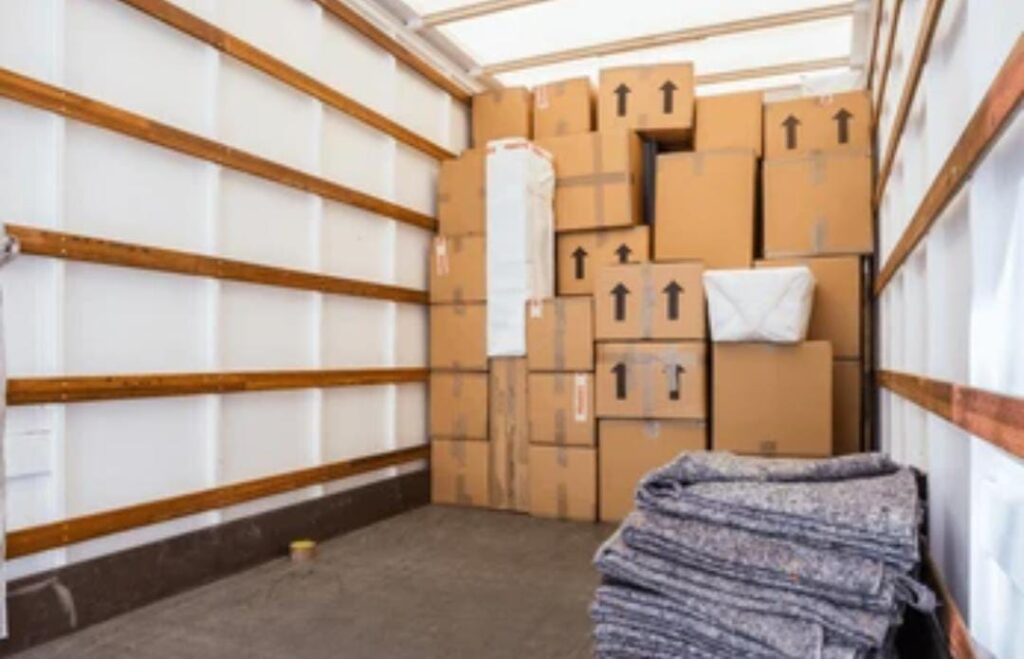 mercadoria pronta para transporte