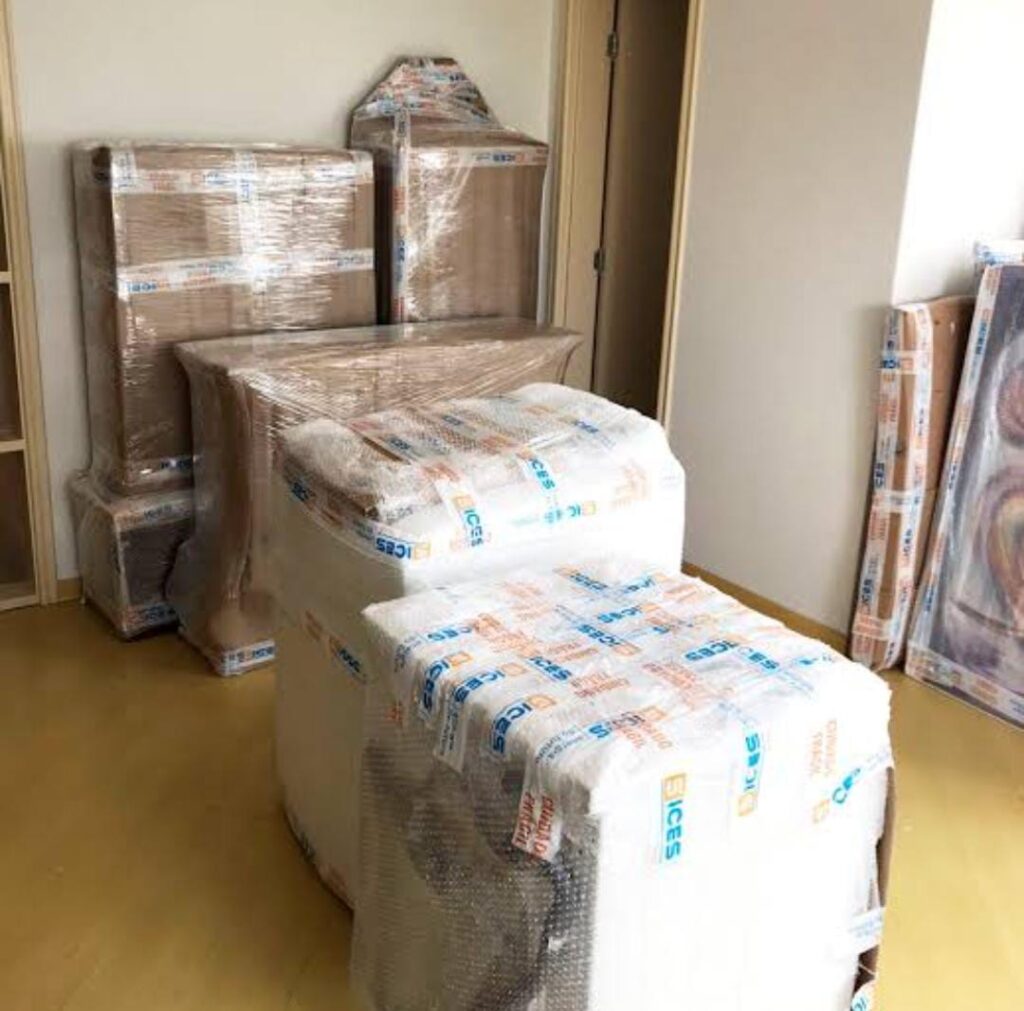 foto de caixas embaladas