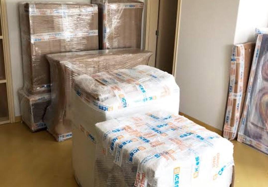 foto de caixas embaladas