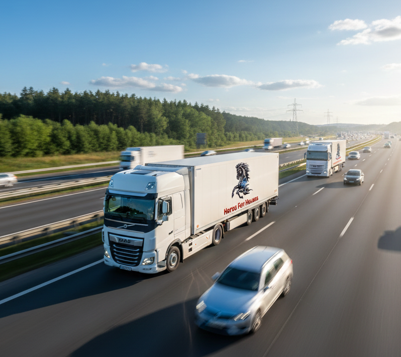 camião de transporte de mudanças